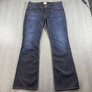 Hudson Signature Bootcut Jeans flap Pocket size 31 Mid rise Petite Boot Stretch